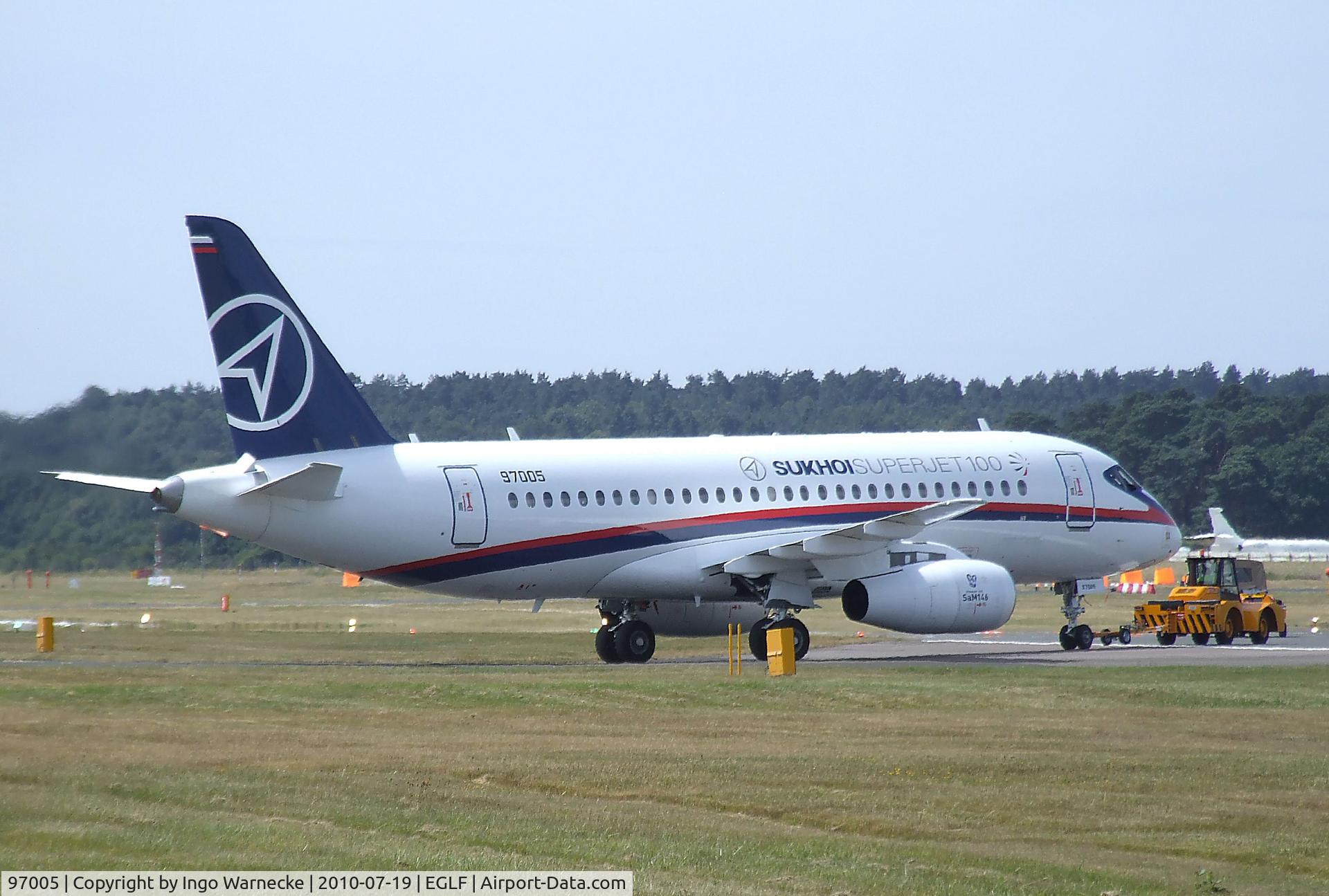 97005, 2010 Sukhoi Superjet 100-95 C/N 95005, Sukhoi SuperJet 100-95 at Farnborough International 2010