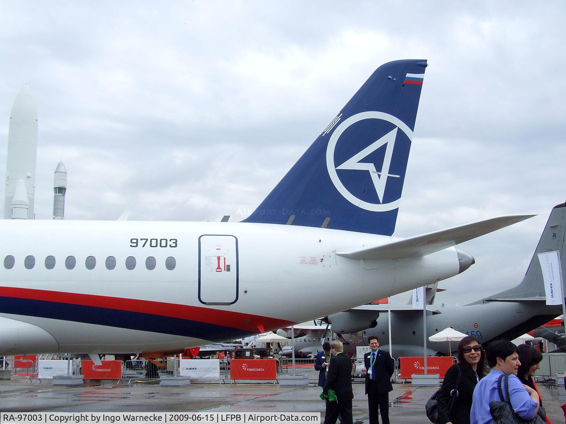 RA-97003, 2008 Sukhoi SuperJet 100-95 C/N 95003, Sukhoi SuperJet 100-95 at Aerosalon Paris 2009