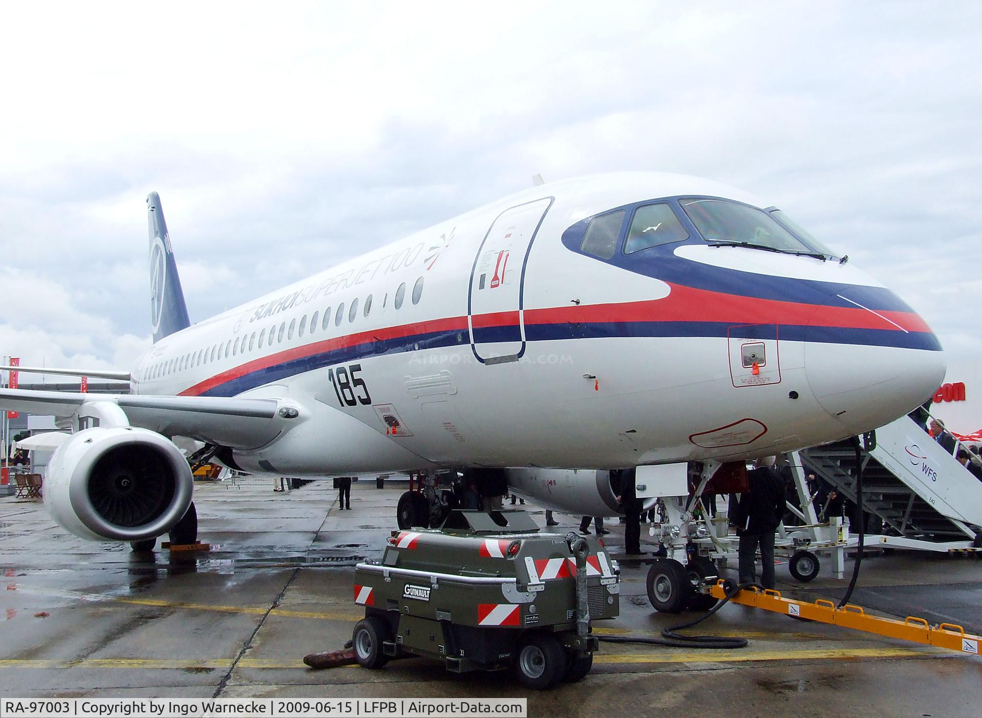 RA-97003, 2008 Sukhoi SuperJet 100-95 C/N 95003, Sukhoi SuperJet 100-95 at Aerosalon Paris 2009