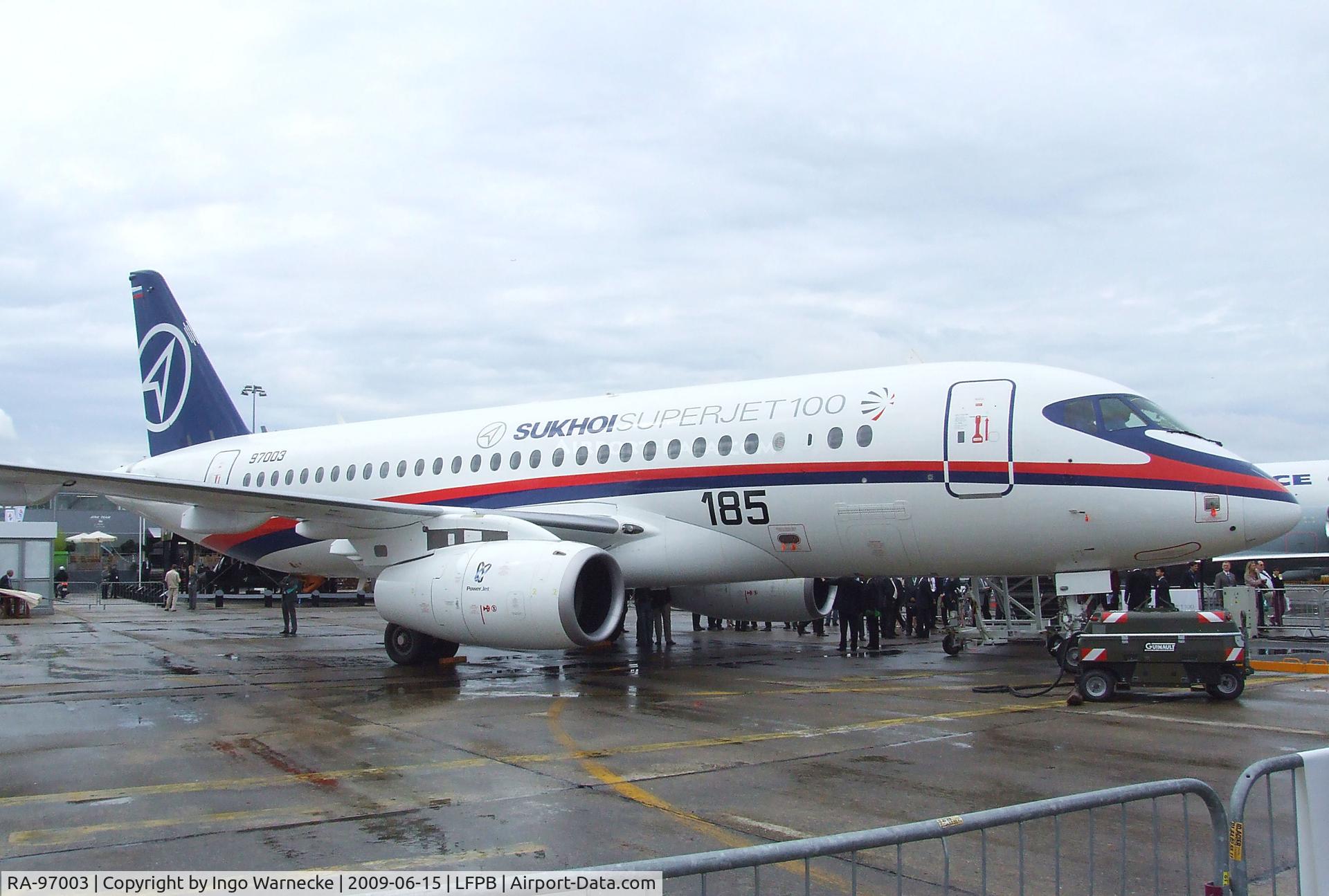 RA-97003, 2008 Sukhoi SuperJet 100-95 C/N 95003, Sukhoi SuperJet 100-95 at Aerosalon Paris 2009