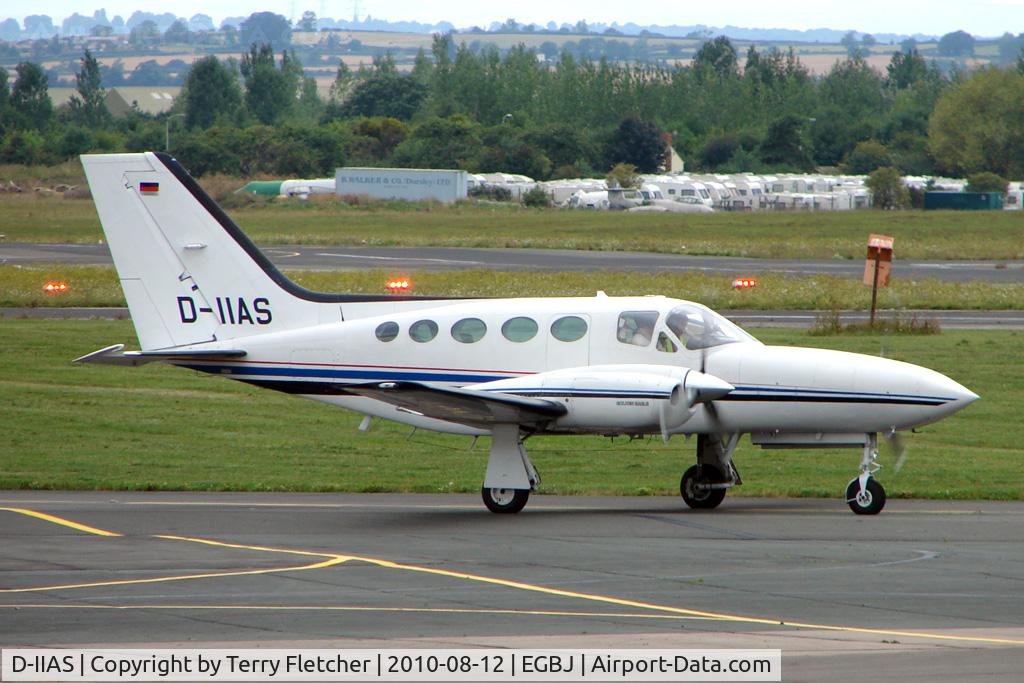 D-IIAS, 1981 Cessna 421C Golden Eagle C/N 421C1055, Cessna Inc, Wichita Kansas Usa C421C Golden Eagle III, c/n: 421C1055 deparing Staverton