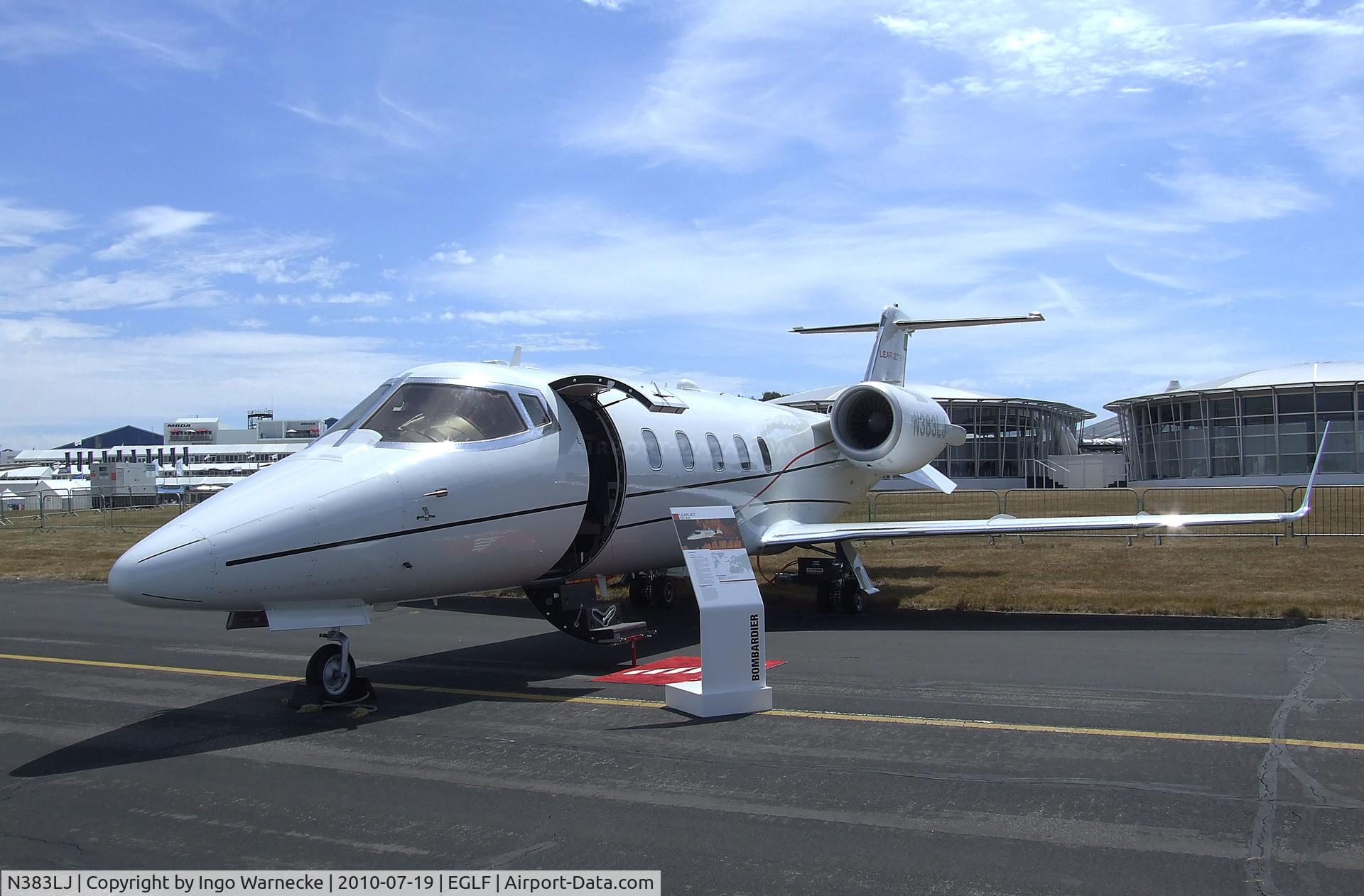 N383LJ, Learjet 60 C/N 60-383, Learjet 60XR at Farnborough International 2010