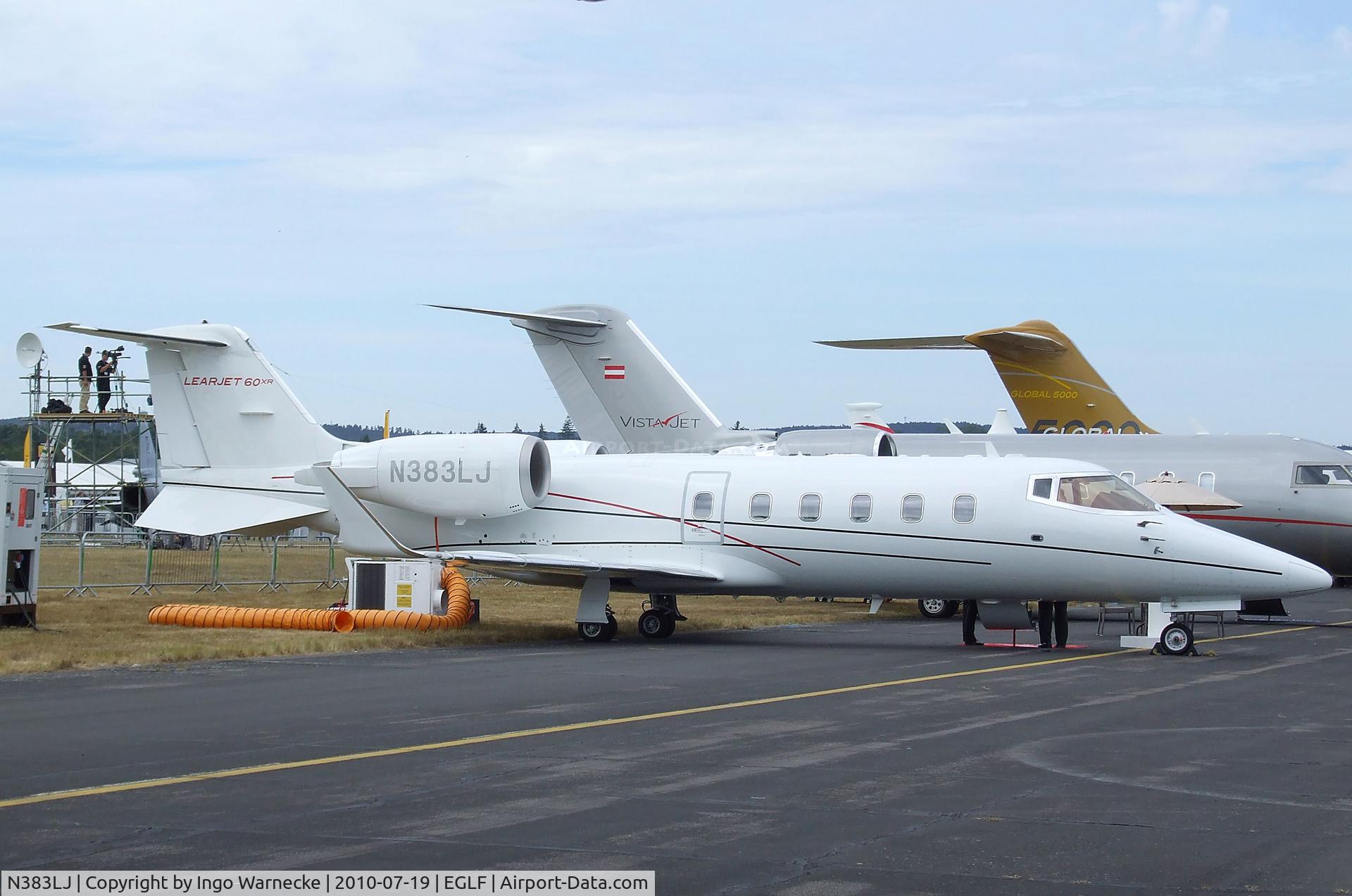 N383LJ, Learjet 60 C/N 60-383, Learjet 60XR at Farnborough International 2010