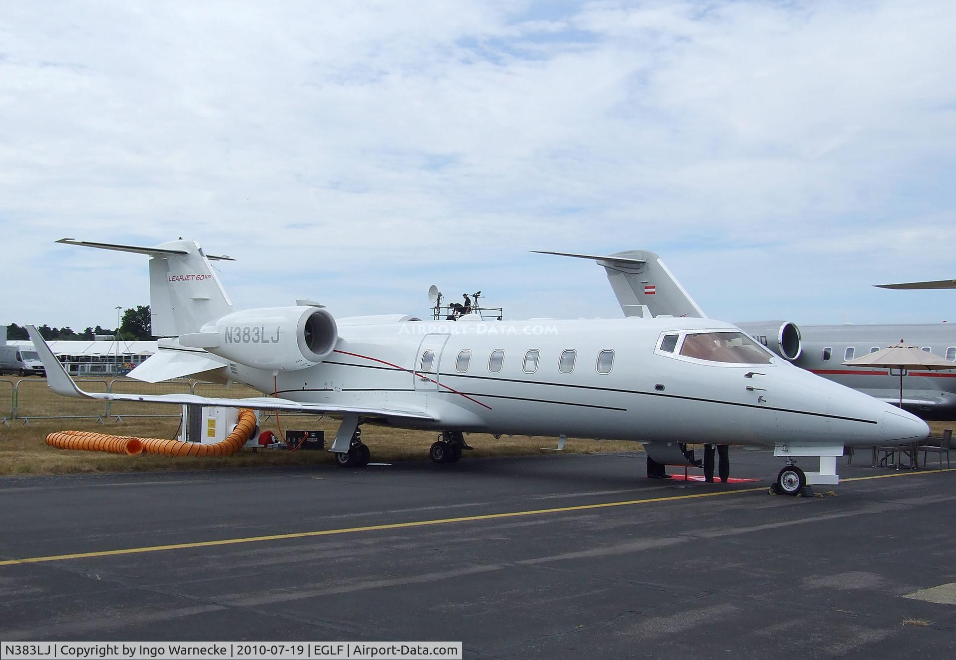 N383LJ, Learjet 60 C/N 60-383, Learjet 60XR at Farnborough International 2010
