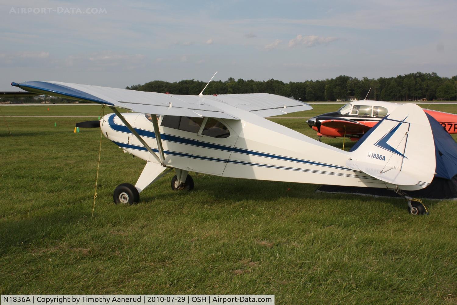 N1836A, 1952 Piper PA-20 Pacer C/N 20-875, 1952 Piper PA-20, c/n: 20-875