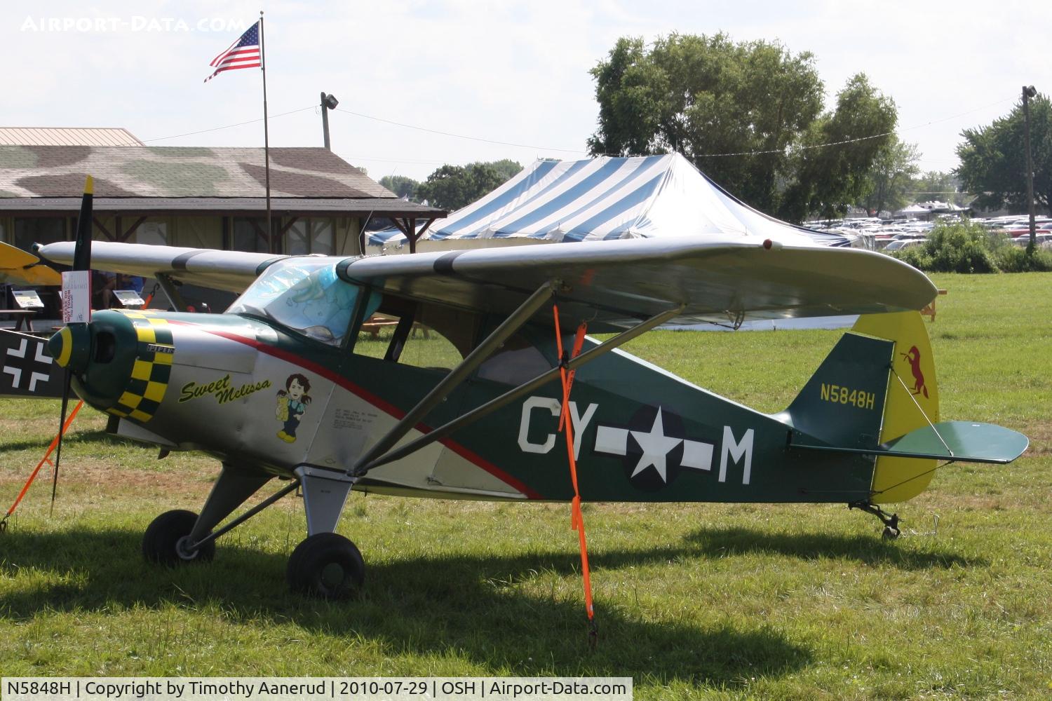 N5848H, 1949 Piper PA-16 Clipper C/N 16-467, 1949 Piper PA-16, c/n: 16-467