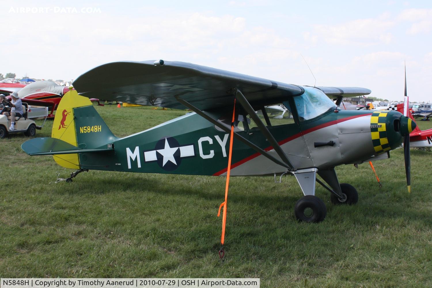 N5848H, 1949 Piper PA-16 Clipper C/N 16-467, 1949 Piper PA-16, c/n: 16-467