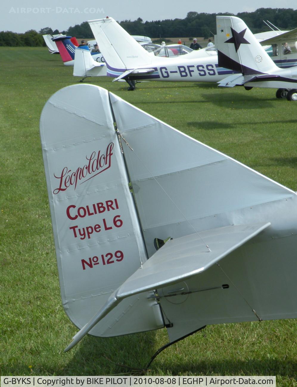 G-BYKS, 1952 Leopoldoff L-6 Colibri C/N 129, LEOPOLDOFF AT POPHAM AUSTER FLY-IN