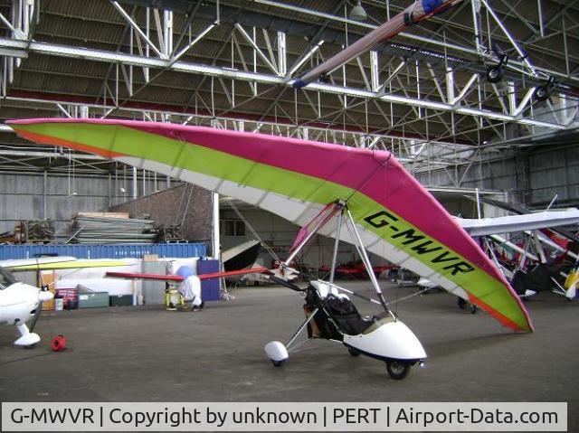 G-MWVR, 1991 Mainair Gemini Flash IIA C/N 855-0991-7-W650, in the hanger at perth scotland