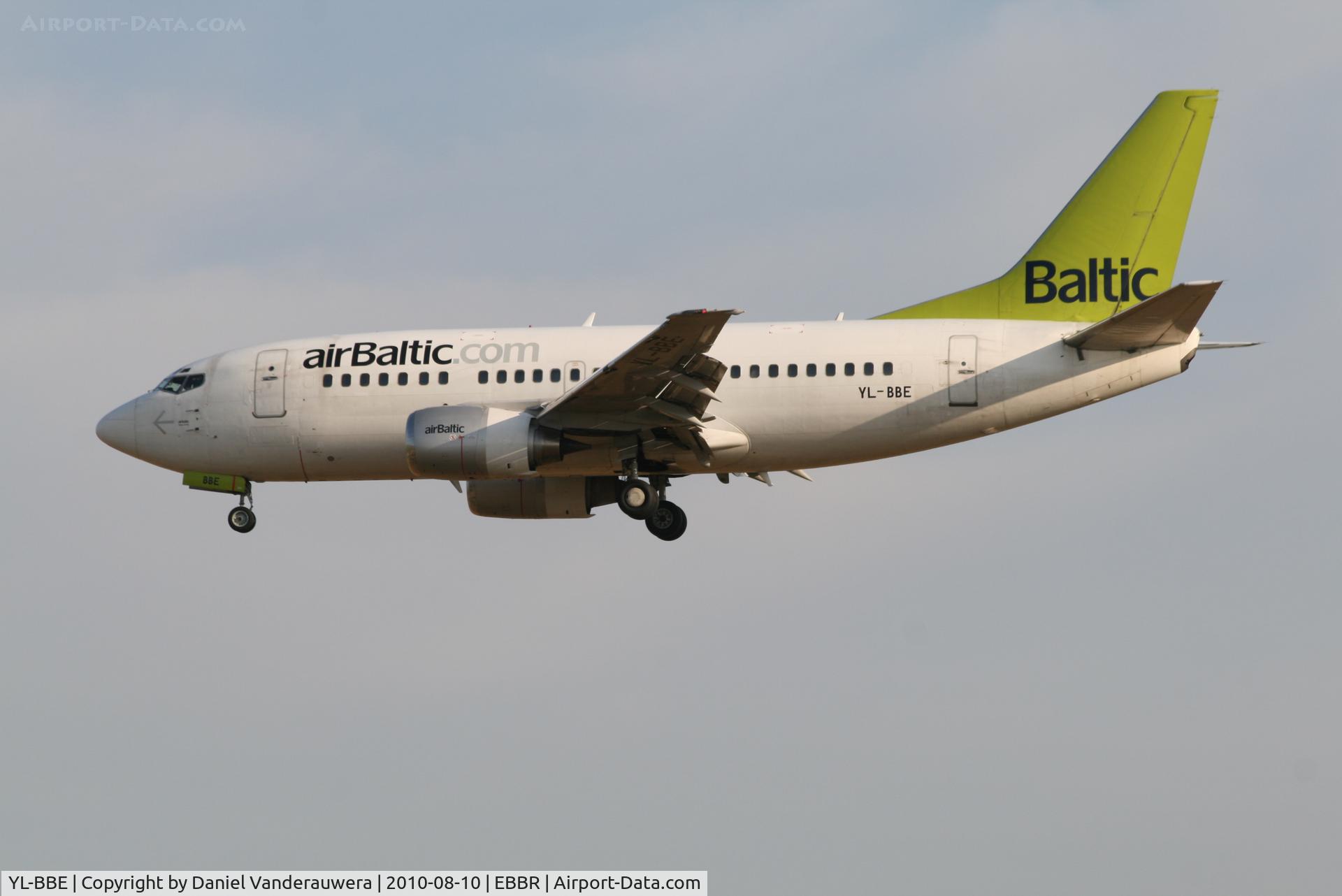 YL-BBE, 1998 Boeing 737-53S C/N 29073, Arrival of flight BT601 to RWY 25L