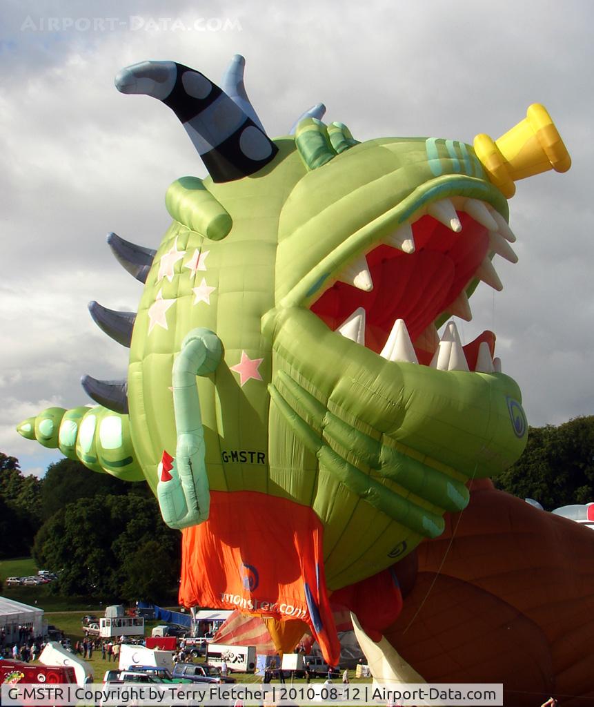 G-MSTR, 2001 Cameron Balloons Monster-110 C/N 4957, 2001 Cameron Balloons Ltd CAMERON MONSTER-110, c/n: 4957 tethered at 2010 Bristol Balloon Fiesta