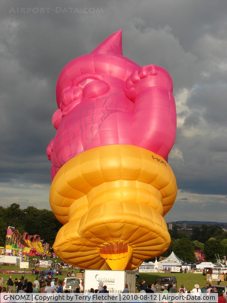 G-NOMZ, 2010 Kubicek BB-S Gnome C/N 772, Brand new balloon for Rowntree Randoms at 2010 Bristol Balloon Fiesta