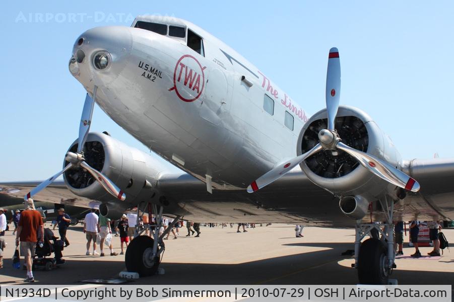 N1934D, 1935 Douglas DC-2-118B C/N 1368, Airventure 2010 - Oshkosh, Wisconsin