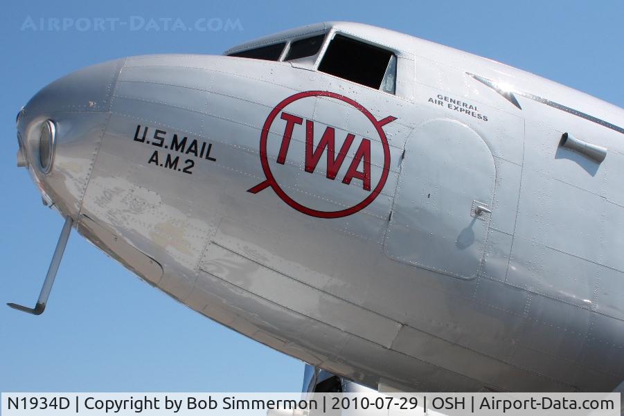 N1934D, 1935 Douglas DC-2-118B C/N 1368, Airventure 2010 - Oshkosh, Wisconsin
