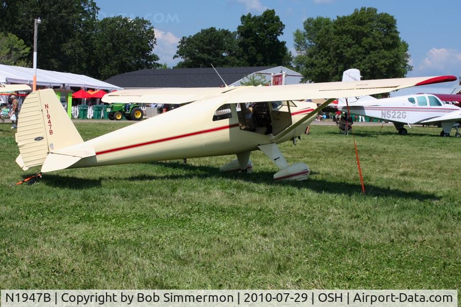 N1947B, 1948 Luscombe 8F Silvaire C/N 6374, Airventure 2010 - Oshkosh, Wisconsin