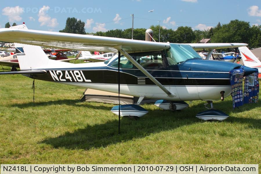 N2418L, 1966 Cessna 172H C/N 17255618, Airventure 2010 - Oshkosh, Wisconsin