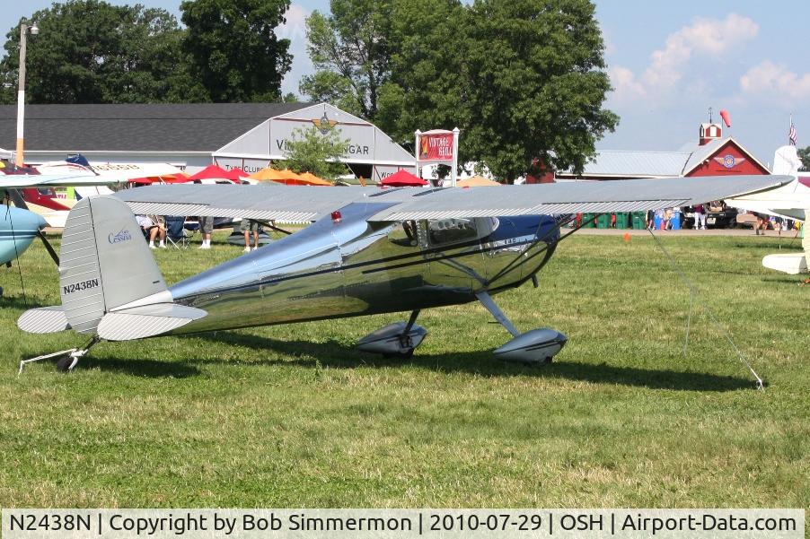 N2438N, 1947 Cessna 140 C/N 12691, Airventure 2010 - Oshkosh, Wisconsin