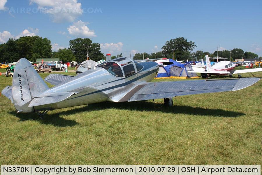 N3370K, 1946 Globe GC-1B Swift C/N 1363, Airventure 2010 - Oshkosh, Wisconsin