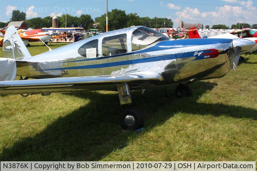 N3876K, 1948 Temco GC-1B Swift C/N 3576, Airventure 2010 - Oshkosh, Wisconsin