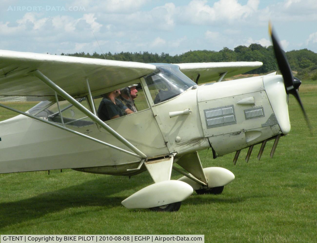 G-TENT, 1946 Auster J-1N Alpha C/N 2058, NOVEMBER TANGO WITH ADDITIONAL VENTS IN THE COWLING. POPHAM AUSTER FLY-IN.