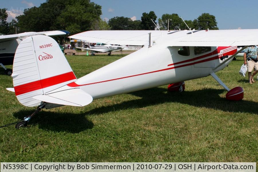 N5398C, 1950 Cessna 140A C/N 15531, Airventure 2010 - Oshkosh, Wisconsin