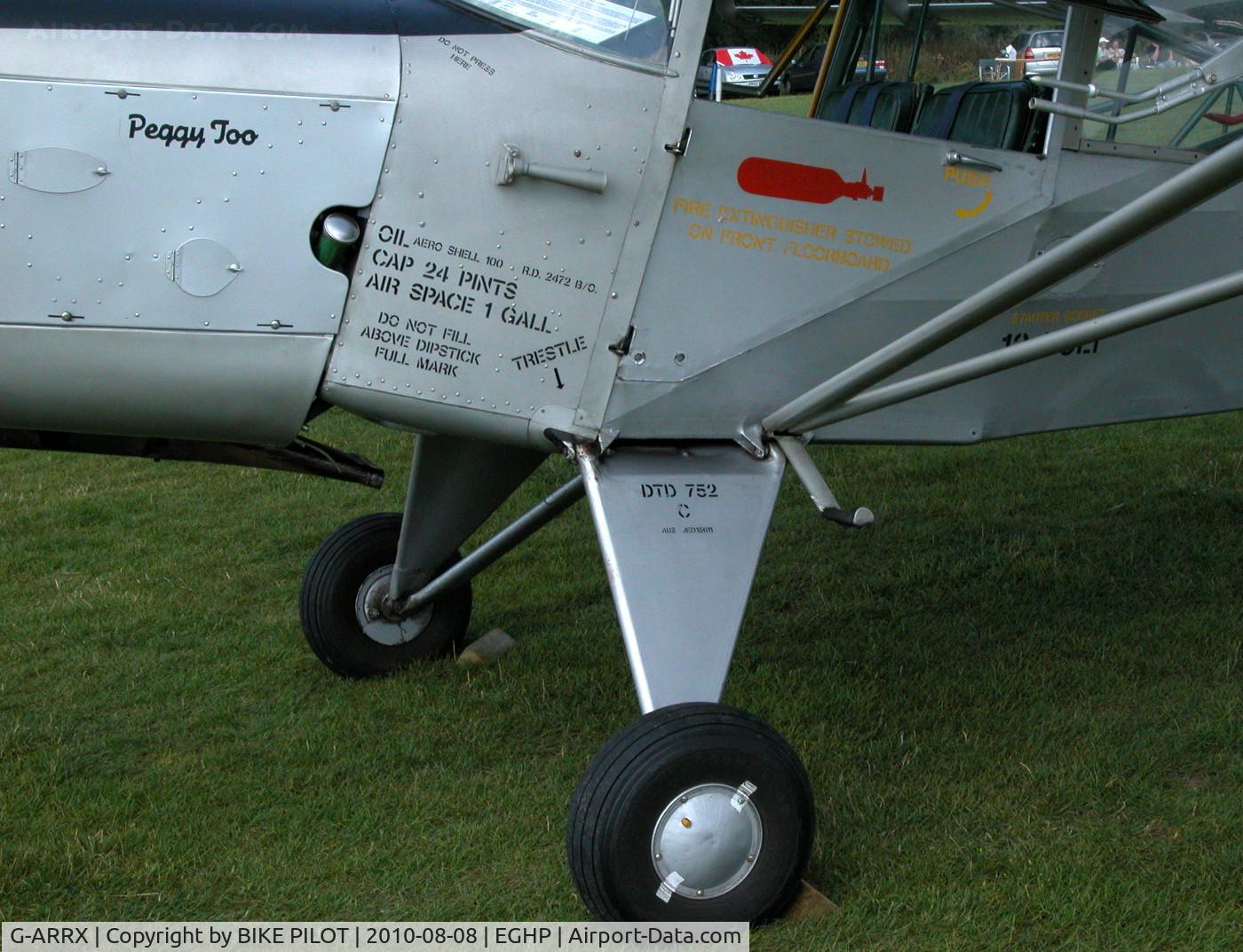 G-ARRX, 1946 Auster 6A Tugmaster C/N 2281, DETAILS ON RESIDENT AUSTER. POPHAM AUSTER FLY-IN 2010-08-08