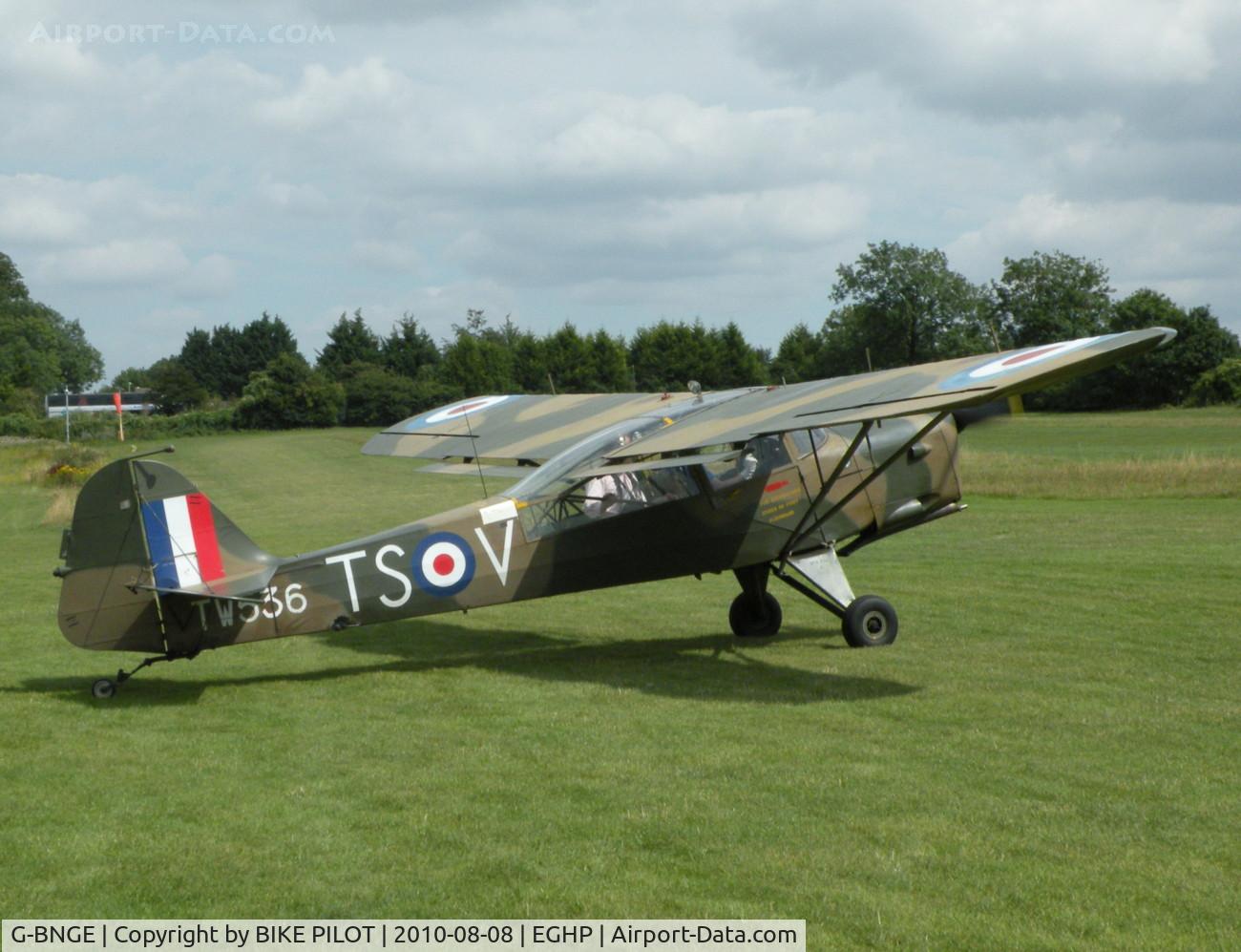 G-BNGE, 1946 Auster AOP.6 C/N 1925, GOLF ECHO IN THE MARKINGS OF 657 SQN. RAF. POPHAM AUSTER FLY-IN 2010-08-08