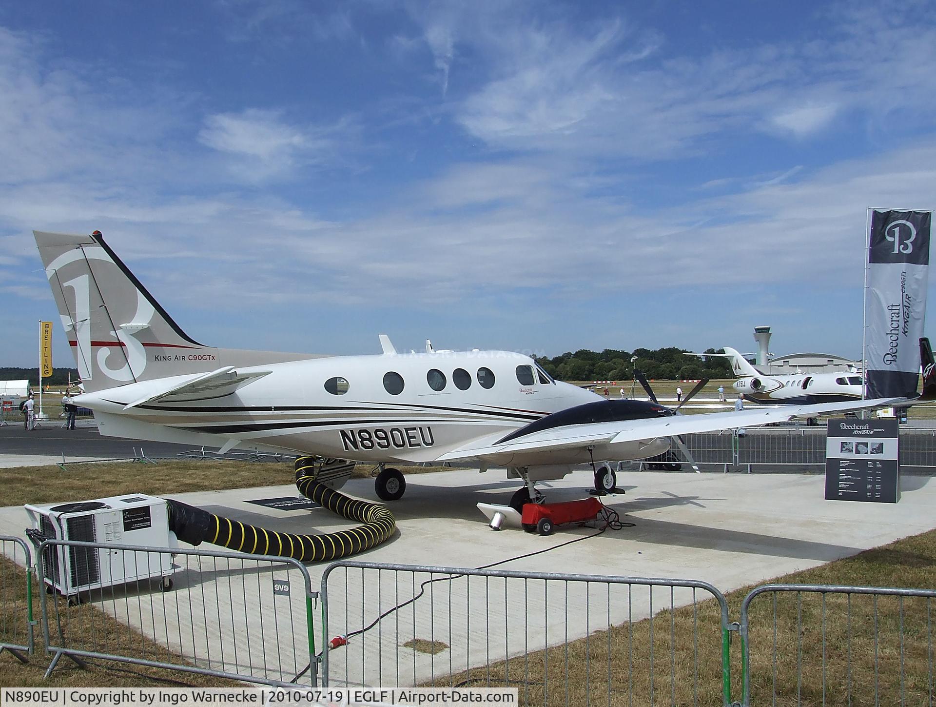 N890EU, Hawker Beechcraft Corp C90GTI King Air C/N LJ-1978, Beechcraft King Air C90GTX at Farnborough International 2010