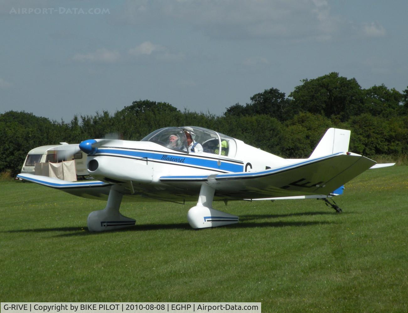 G-RIVE, 2007 Jodel D-153 Mascaret C/N PFA 235-12856, WILKSCH WAM-120 DIESEL ENGINED JODEL. POPHAM AUSTER FLY-IN 2010-08-08.