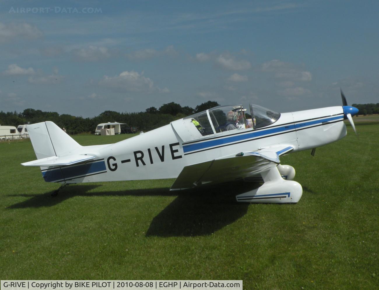 G-RIVE, 2007 Jodel D-153 Mascaret C/N PFA 235-12856, WILKSCH WAM-120 DIESEL ENGINED JODEL. POPHAM AUSTER FLY-IN 2010-08-08.