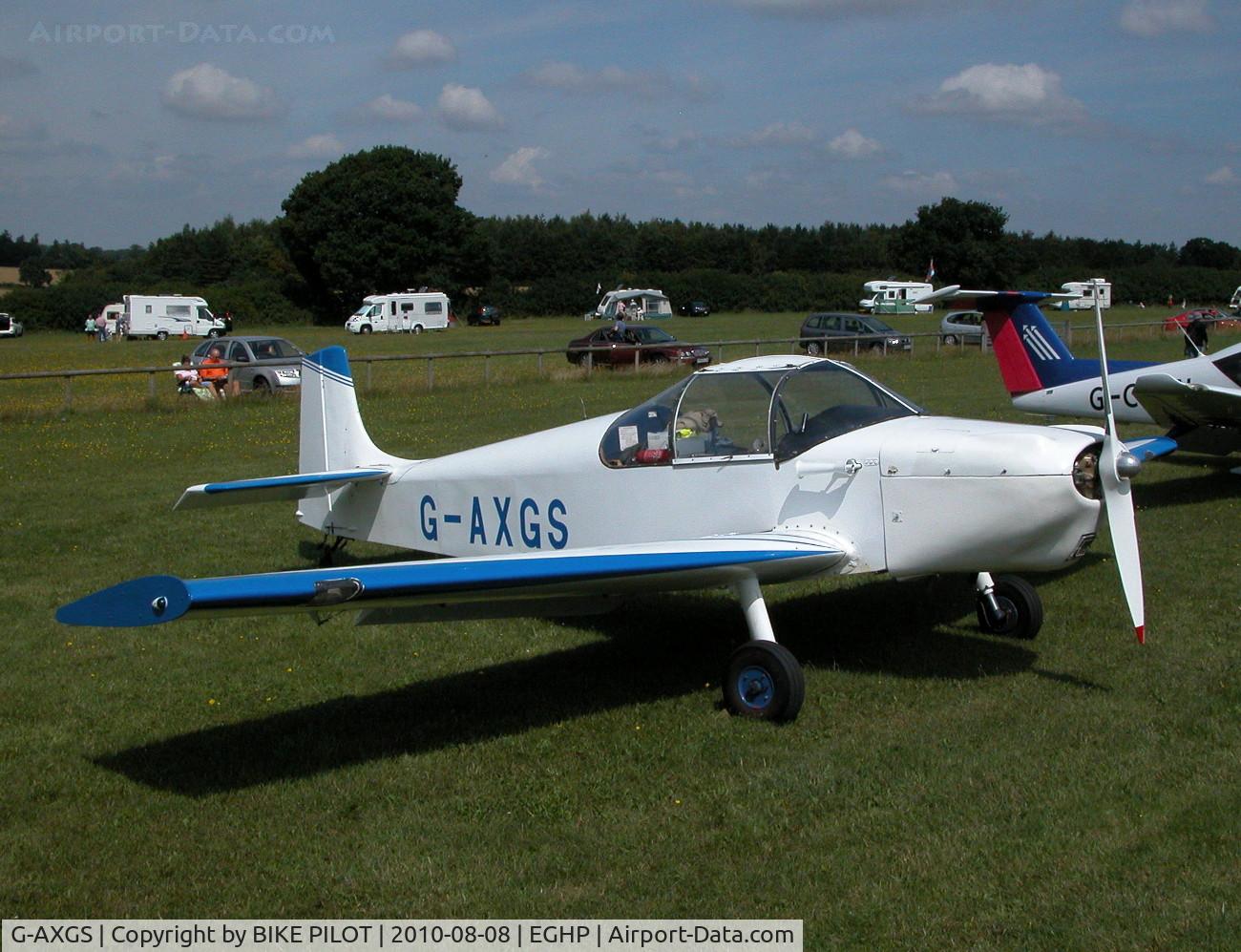 G-AXGS, 1969 Druine D-62B Condor C/N RAE/638, POPHAM AUSTER FLY-IN 2010-08-08.