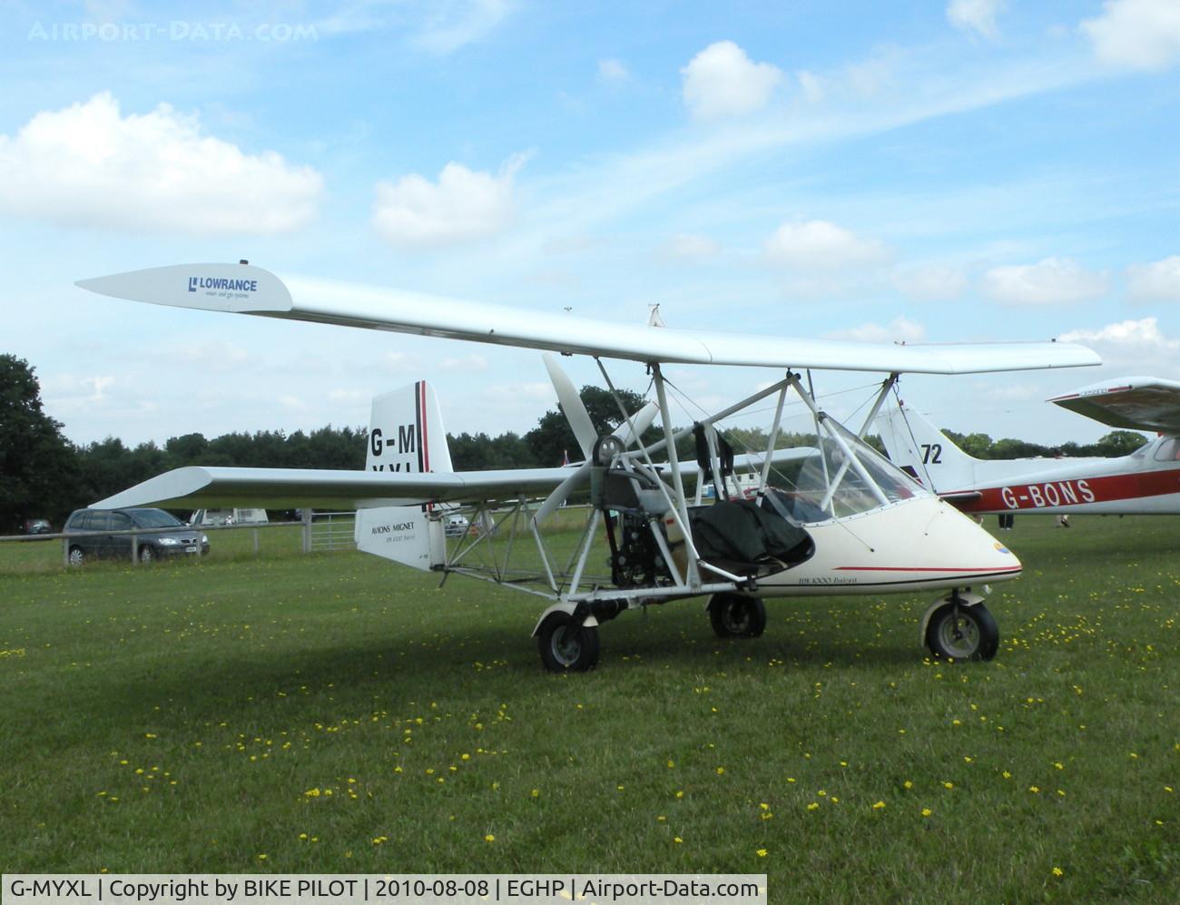 G-MYXL, 1995 Mignet HM.1000 Balerit C/N 112, INTERESTING VISITOR AT POPHAM AUSTER FLY-IN 2010-08-08.