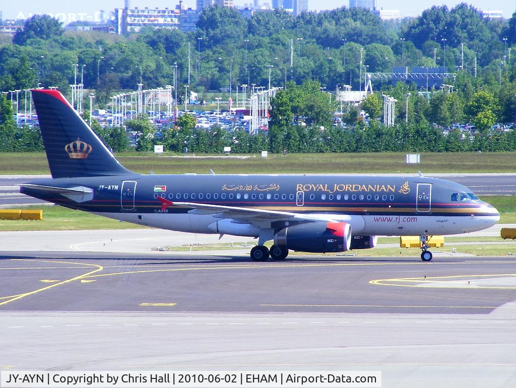 JY-AYN, 2009 Airbus A319-132 C/N 3803, Royal Jordanian