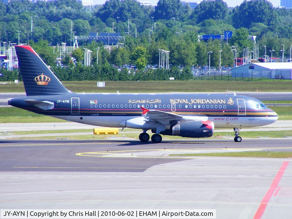 JY-AYN, 2009 Airbus A319-132 C/N 3803, Royal Jordanian