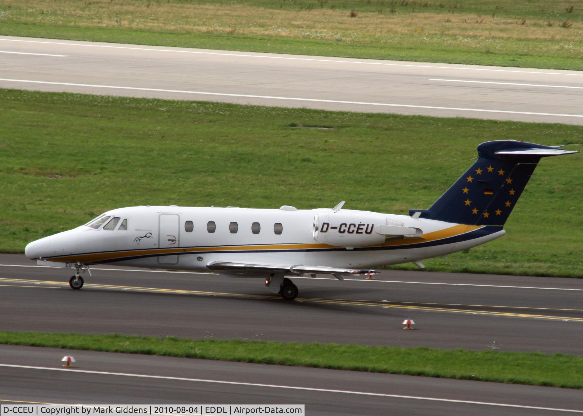D-CCEU, 1990 Cessna 650 Citation III C/N 650-0190, Cessna 650 Citation 111 c/n 650-0192 , just after arrival at Dusseldorf 4th August 2010