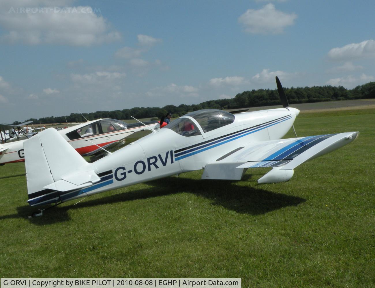 G-ORVI, 1996 Vans RV-6 C/N 20036, POPHAM AUSTER FLY-IN 2010-08-08.
