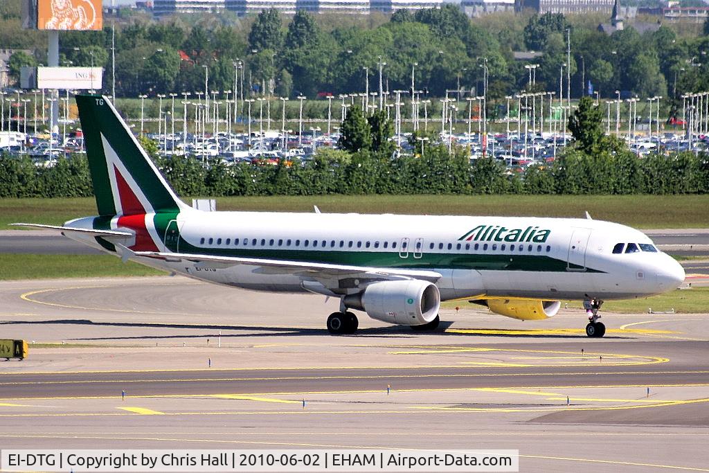 EI-DTG, 2009 Airbus A320-216 C/N 3921, Alitalia leased from Aircraft Purchase Fleet Ltd