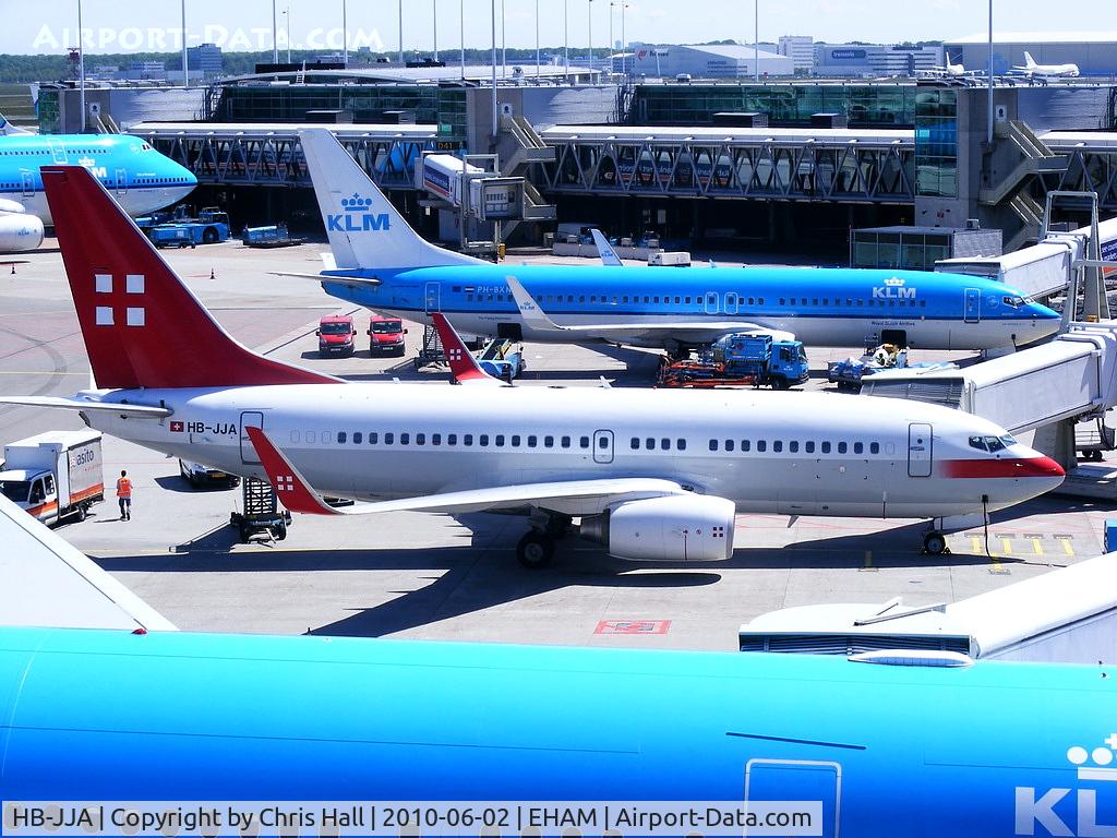 HB-JJA, 2005 Boeing 737-7AK BBJ C/N 34303, Privatair operating for KLM