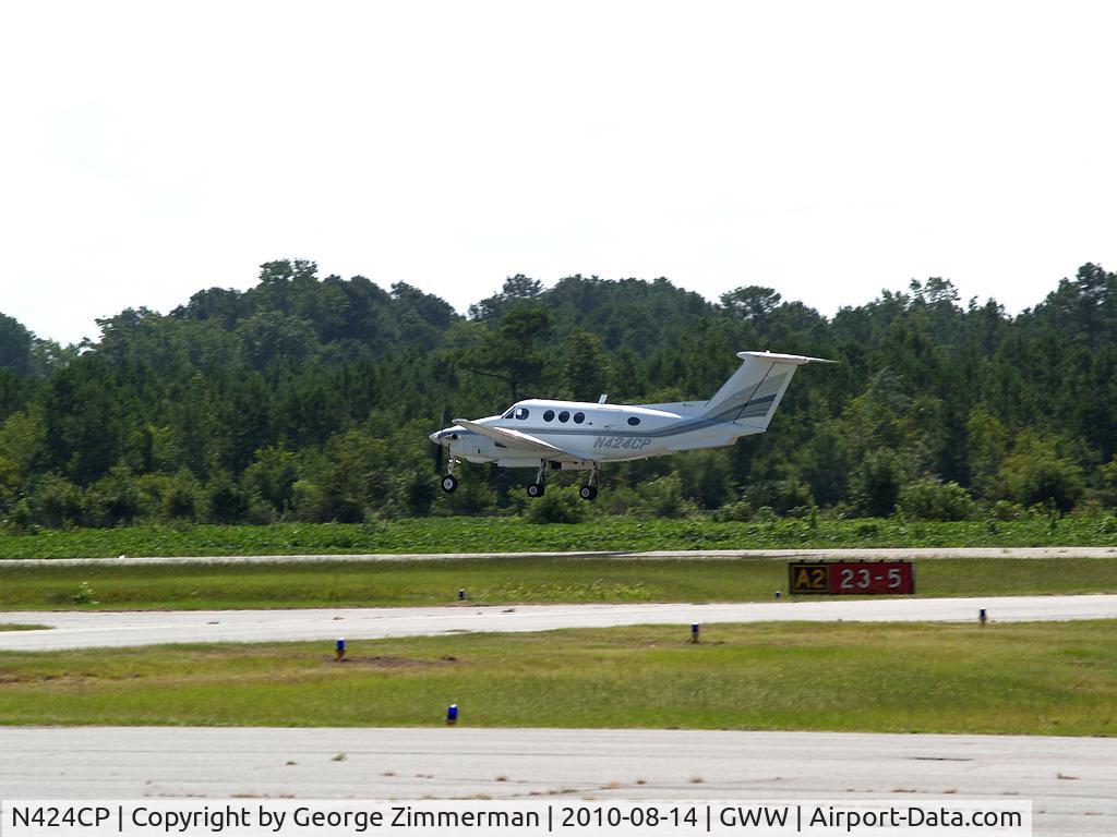 N424CP, 1982 Beech F90 King Air C/N LA-182, Departure - Goldsboro-Wayne