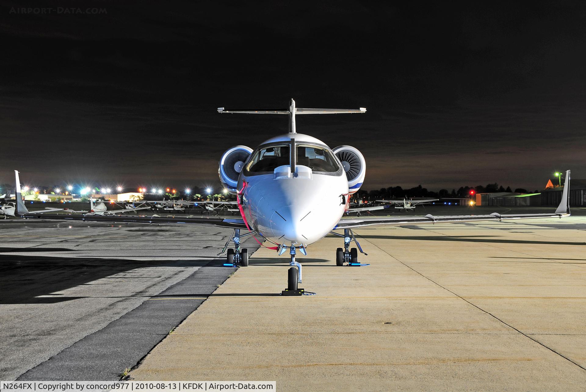 N264FX, 2008 Learjet 60 C/N 340, Seen at KFDK on 8/13/2010