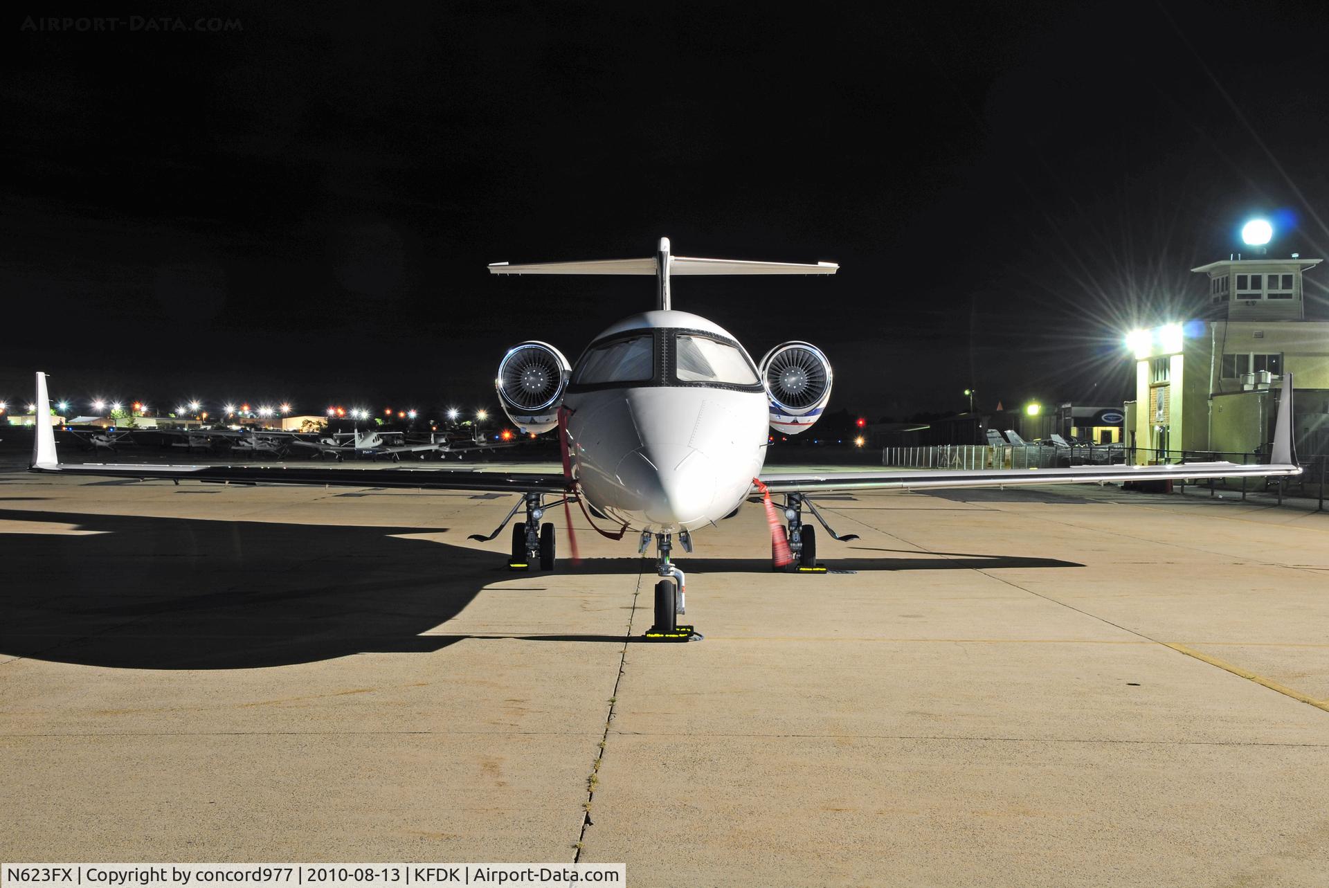 N623FX, 2008 Learjet Inc 45 C/N 2099, Seen at KFDK on 8/13/2010