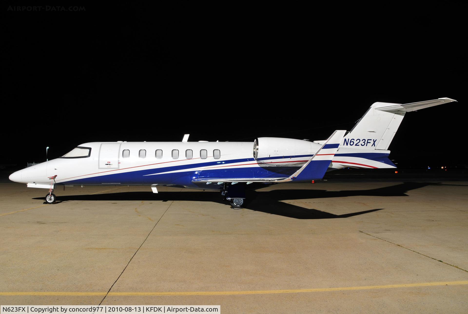N623FX, 2008 Learjet Inc 45 C/N 2099, Seen at KFDK on 8/13/2010