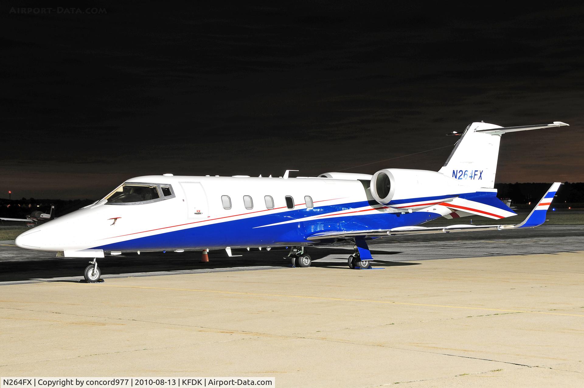 N264FX, 2008 Learjet 60 C/N 340, Seen at KFDK on 8/13/2010