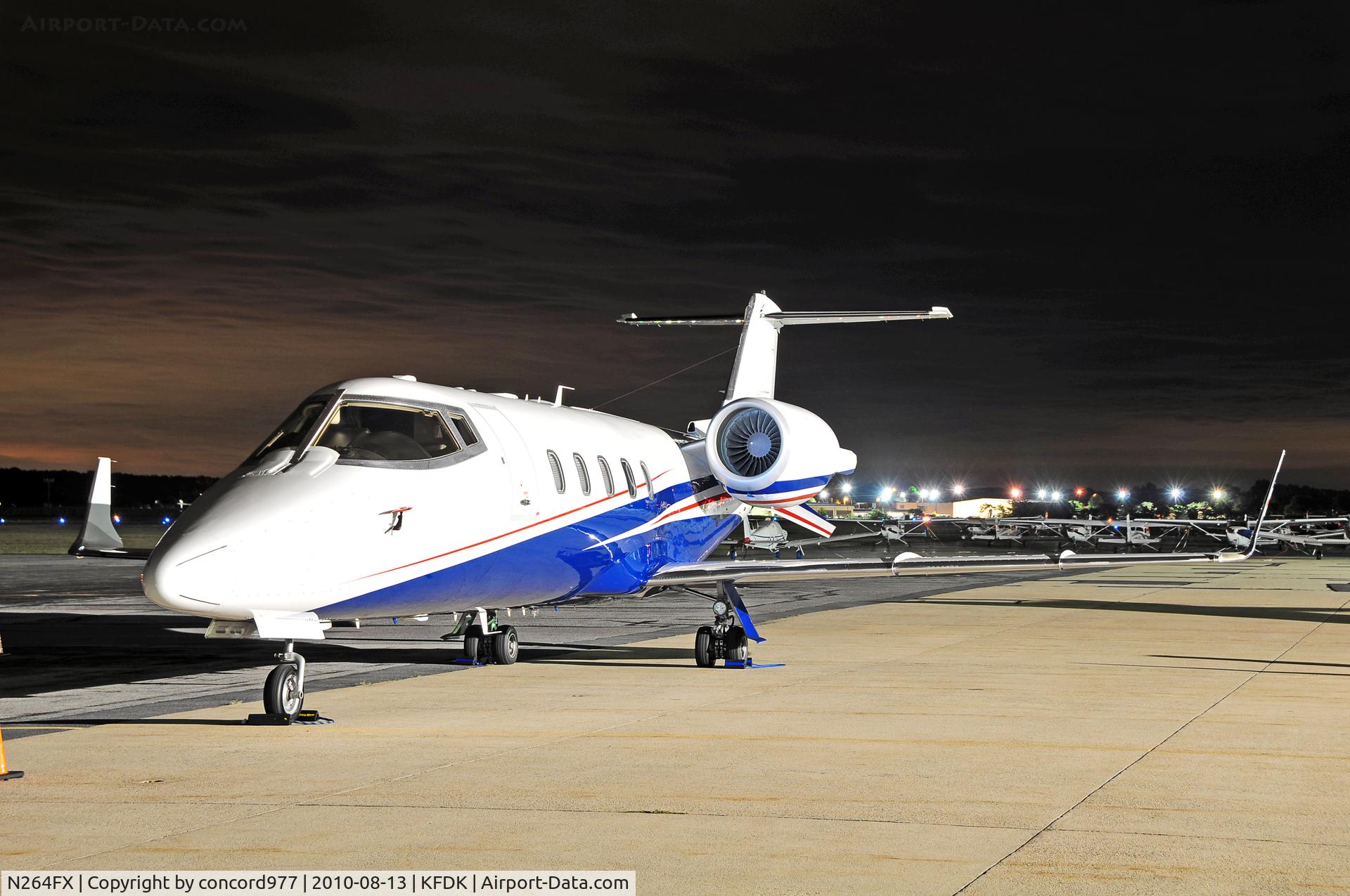 N264FX, 2008 Learjet 60 C/N 340, Seen at KFDK on 8/13/2010