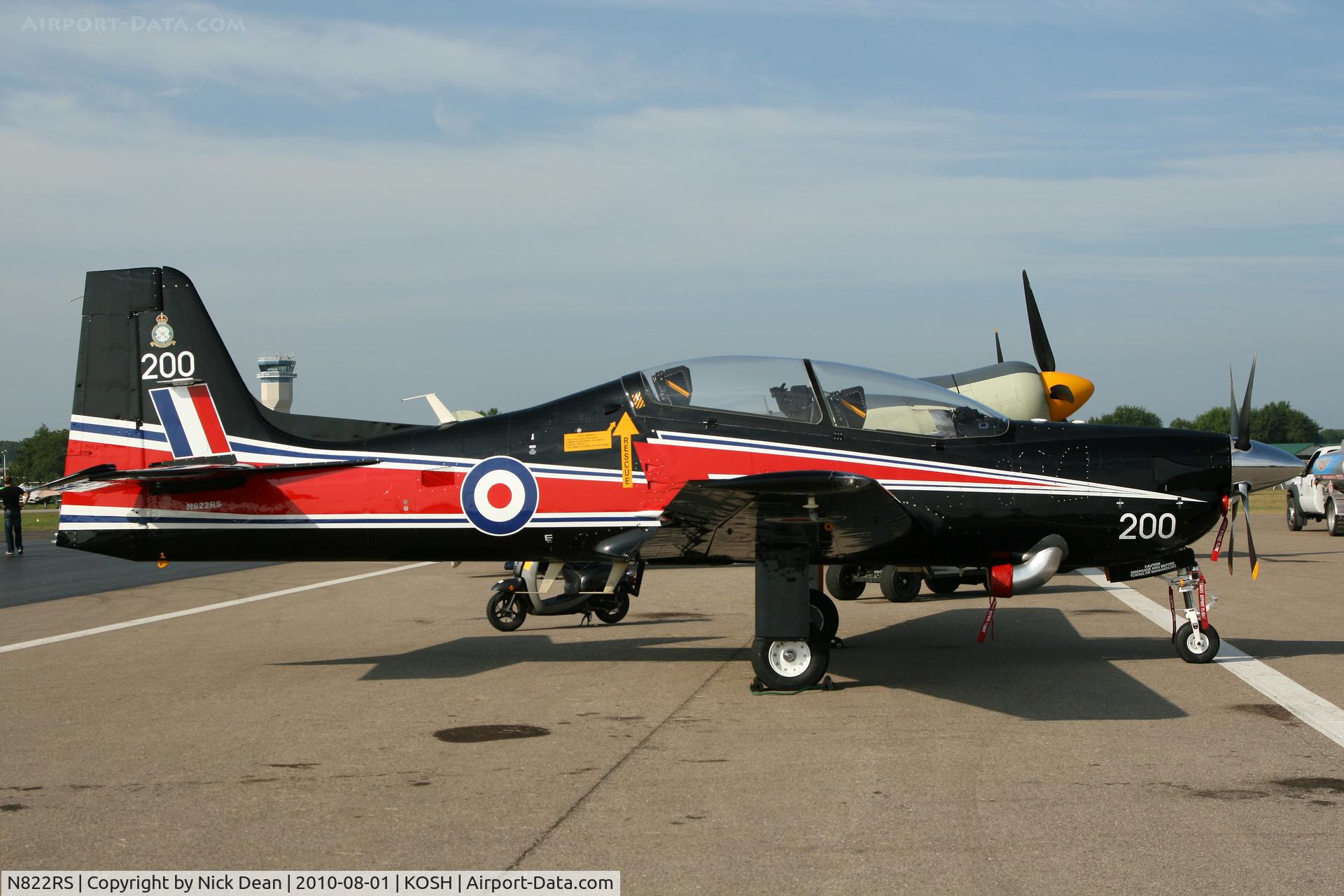N822RS, 1989 Short S-312 Tucano T1 C/N S025/T25, KOSH