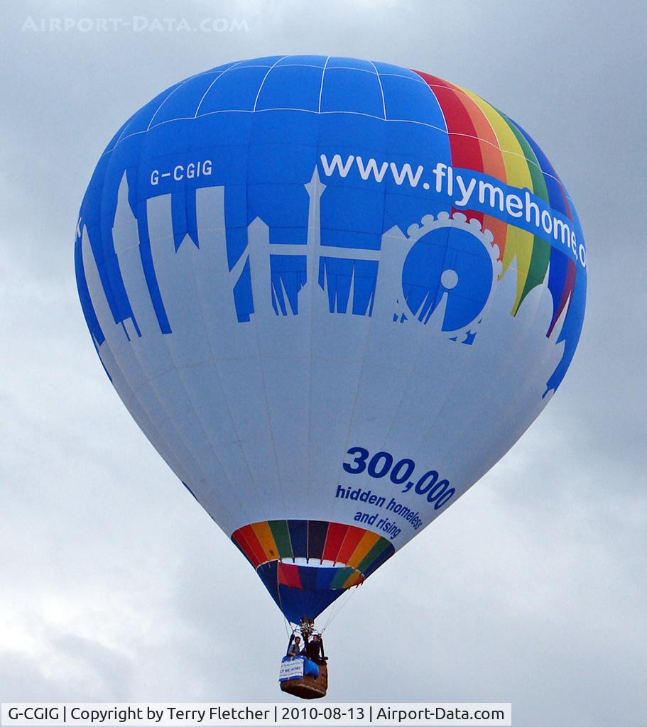G-CGIG, 2009 Lindstrand LBL 90A C/N 1280, LINDSTRAND HOT AIR BALLOONS LTD 
Type: LBL 90A 
Serial No.: 1280 
at 2010 Bristol Balloon Fiesta