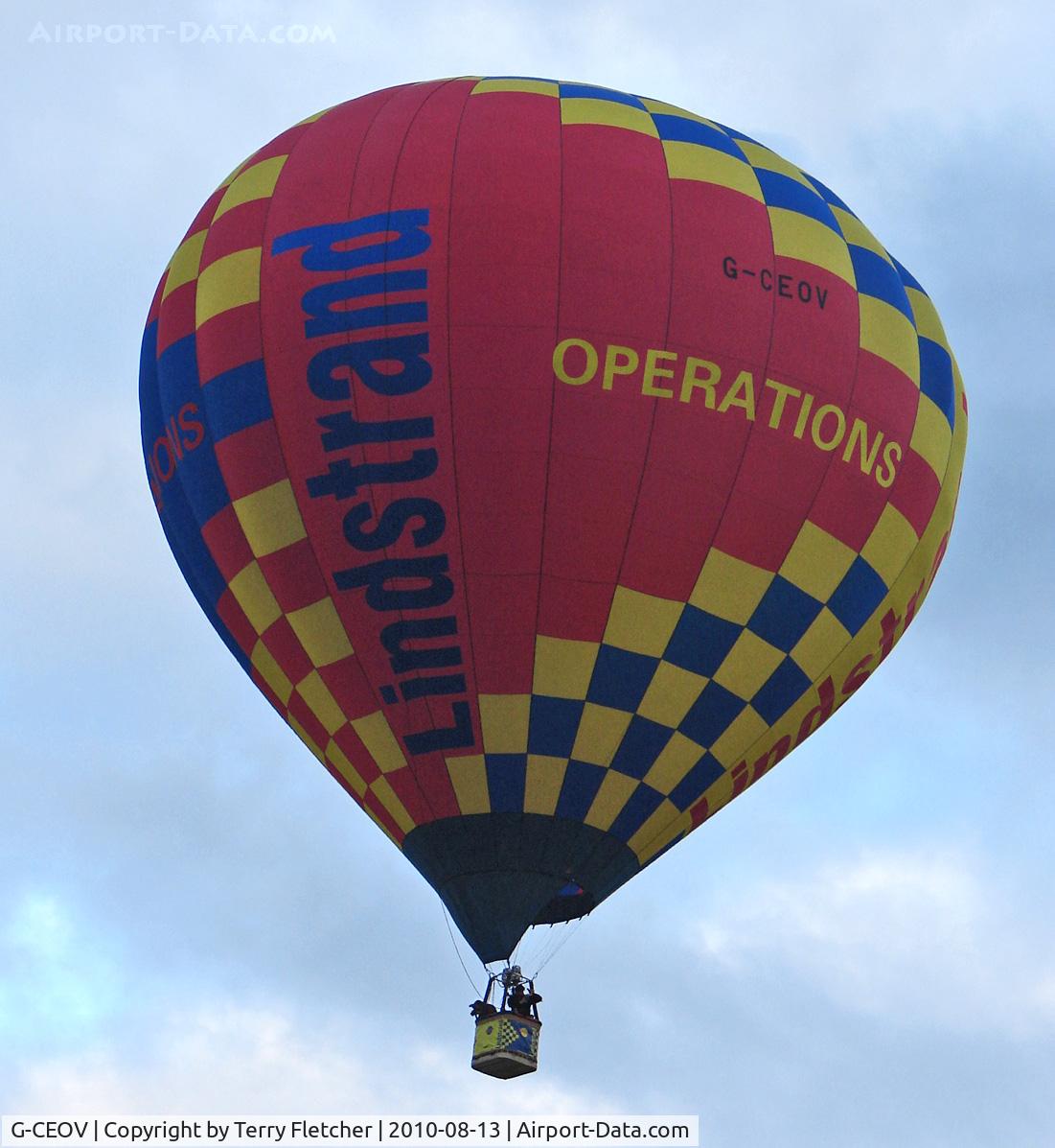 G-CEOV, 2007 Lindstrand LBL-120A C/N 1158, LINDSTRAND HOT AIR BALLOONS LTD 
Type: LBL 120A 
Serial No.: 1158 
at 2010 Bristol Balloon Fiesta