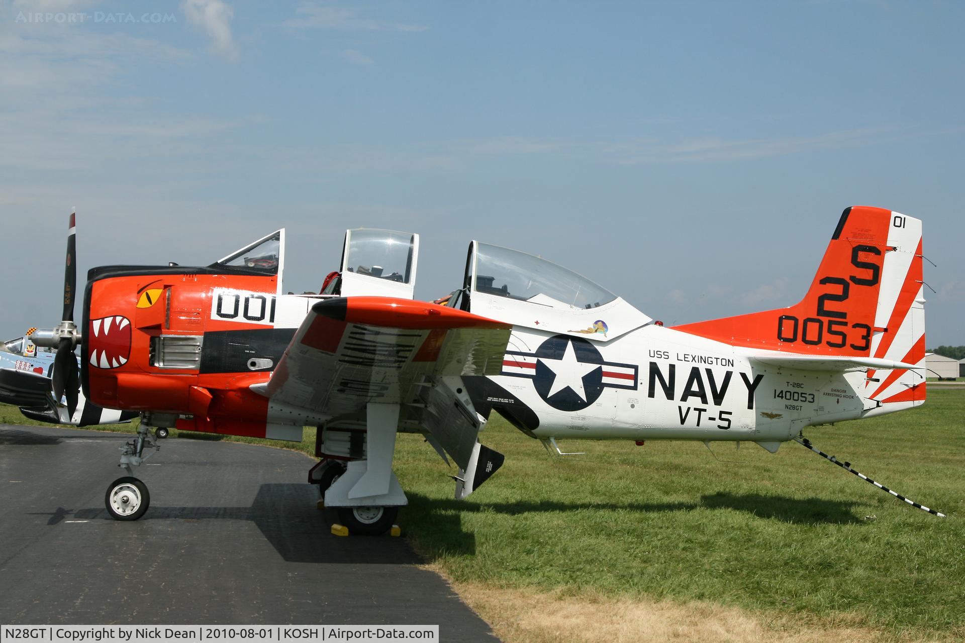 N28GT, 1955 North American T-28C Trojan C/N 226-1 (140053), KOSH C/N 226-001