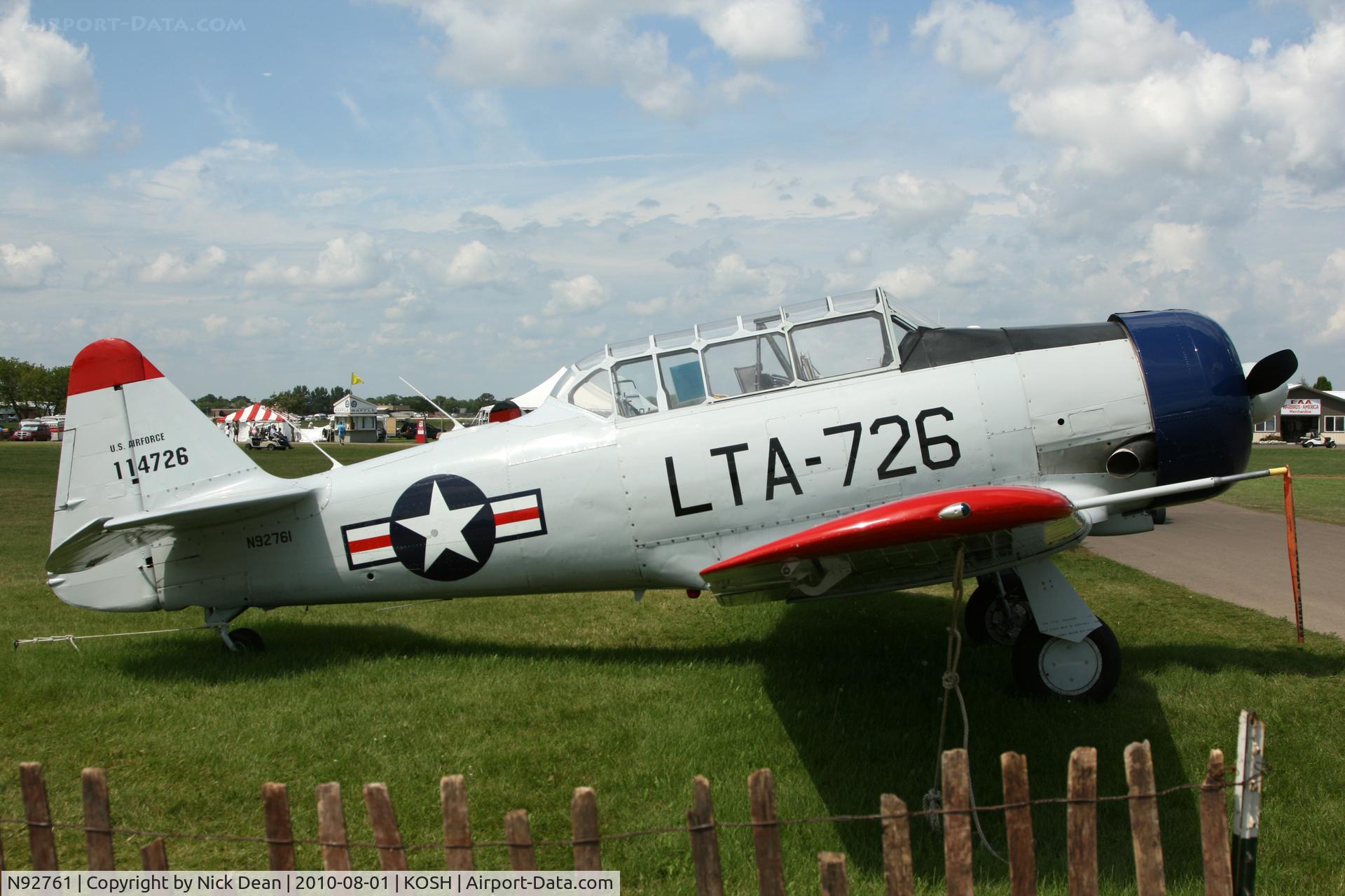 N92761, 1958 North American AT-6G Texan C/N 182-413 (51-14726), KOSH