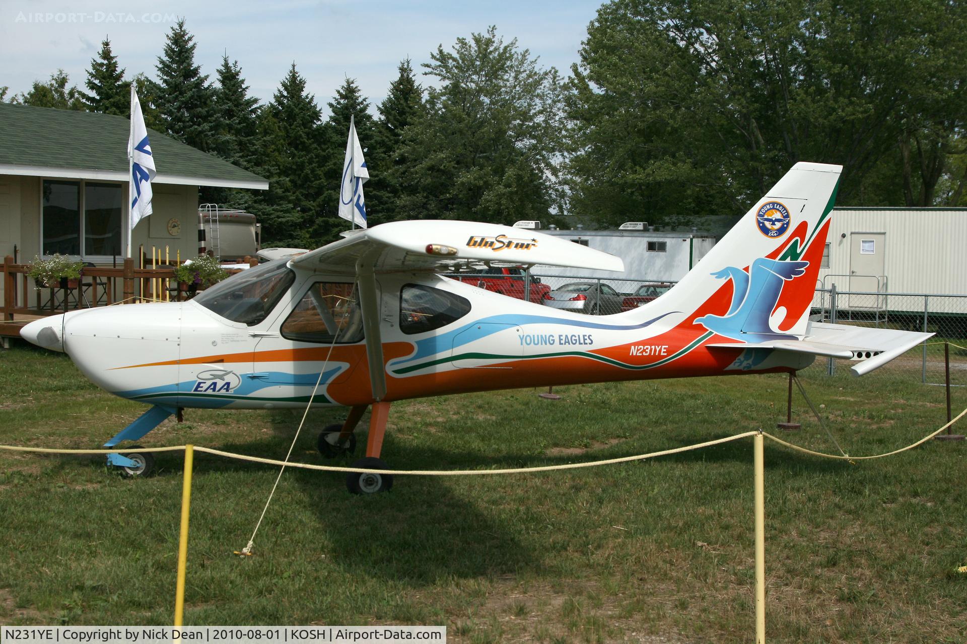 N231YE, 1996 Stoddard-Hamilton Glastar III C/N 5192, KOSH